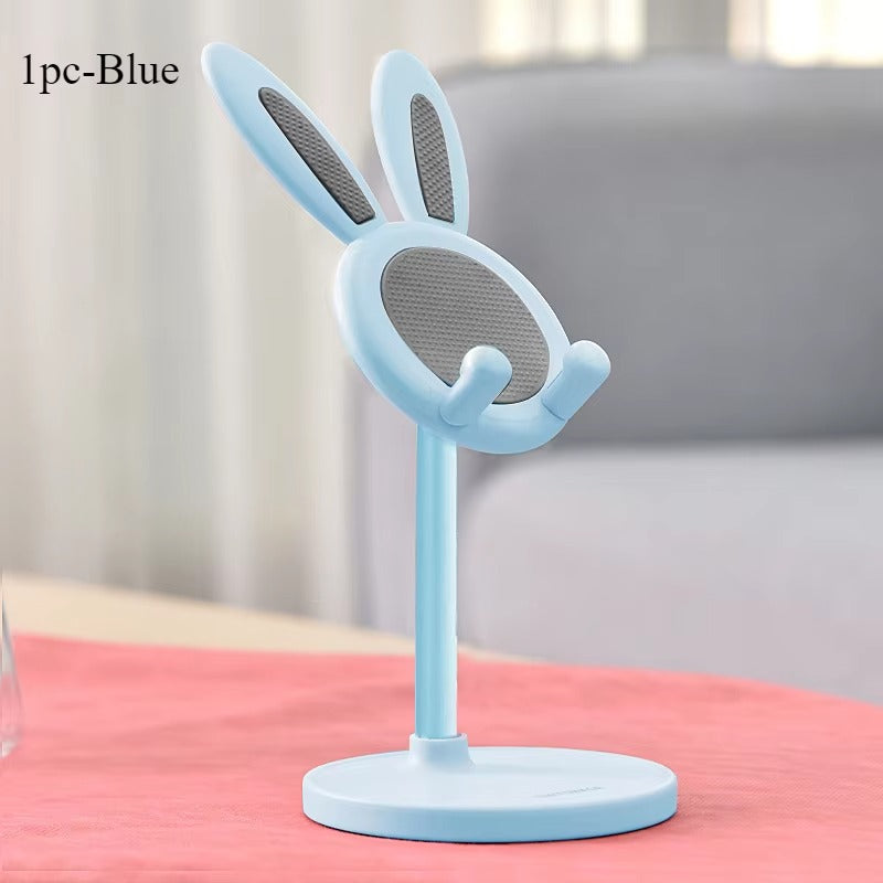The cute bunny mobile phone stand can lift and adjust the accessories of the desktop phone stand; it opens the phone.